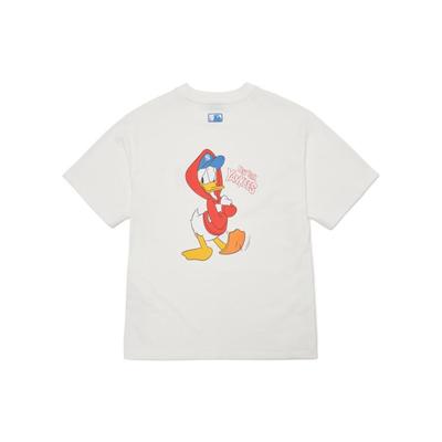 MLB X Disney T Shirt Unisex White 3ATSD0114-50IVS