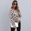 YYFS Women's Fashion Casual Leopard Print Autumn Winter Long Sleeve O-Neck Sweaters