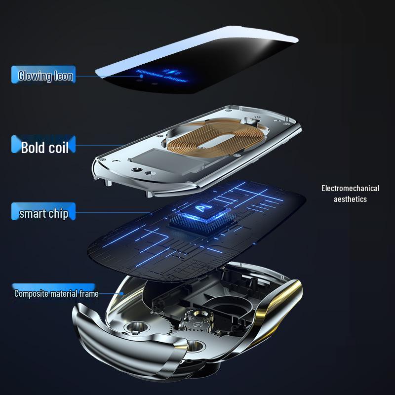 Q3 Magic Clip Car Wireless Charger & Phone Holder, 15W Auto Open/Close, Navigation Mount.