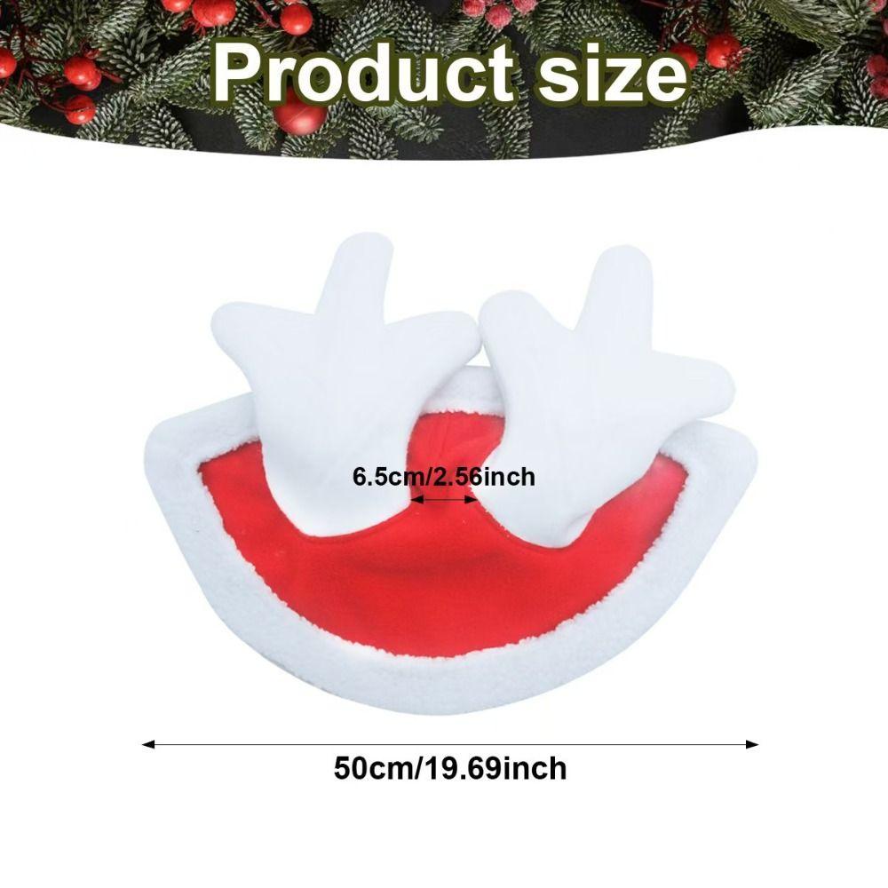 Party Theme Horse Dress Up Set Santa Style Holiday Cap High Quality Horse Santa Hat  Holiday Event