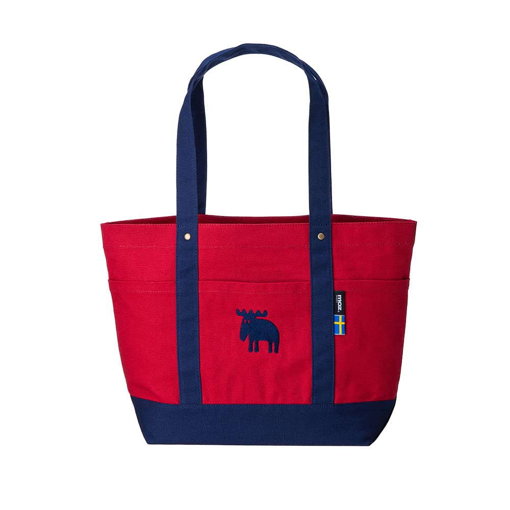 

moz canvas tote LL large shoulder bag, size, ladies , mother s bag, lightweight, capacity, large, commuting, A4, nursery, lightweight, canvas, cute,