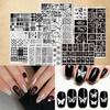 Long Lasting Metal Nail Design Stamp Reusable Template With Detailed Embossing For Gel And Regular Polish Users