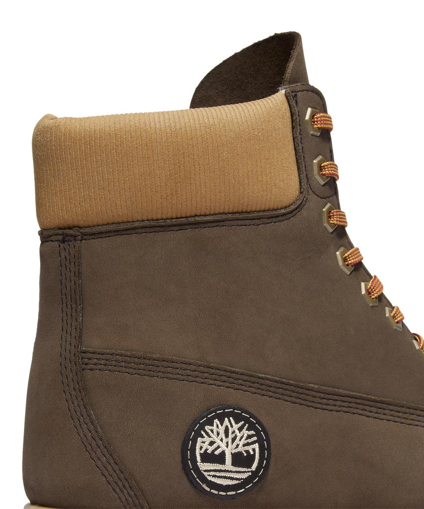 Timberland (Men'S) Premium 6-Inch Lace Waterproof Boots - Dark Brown Nubuck: Olive / A2P6W-A4J