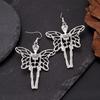 Gothic Style Halloween Pendant Earrings Vintage Bat Earrings Unique Spider Drop Earrings  Gift