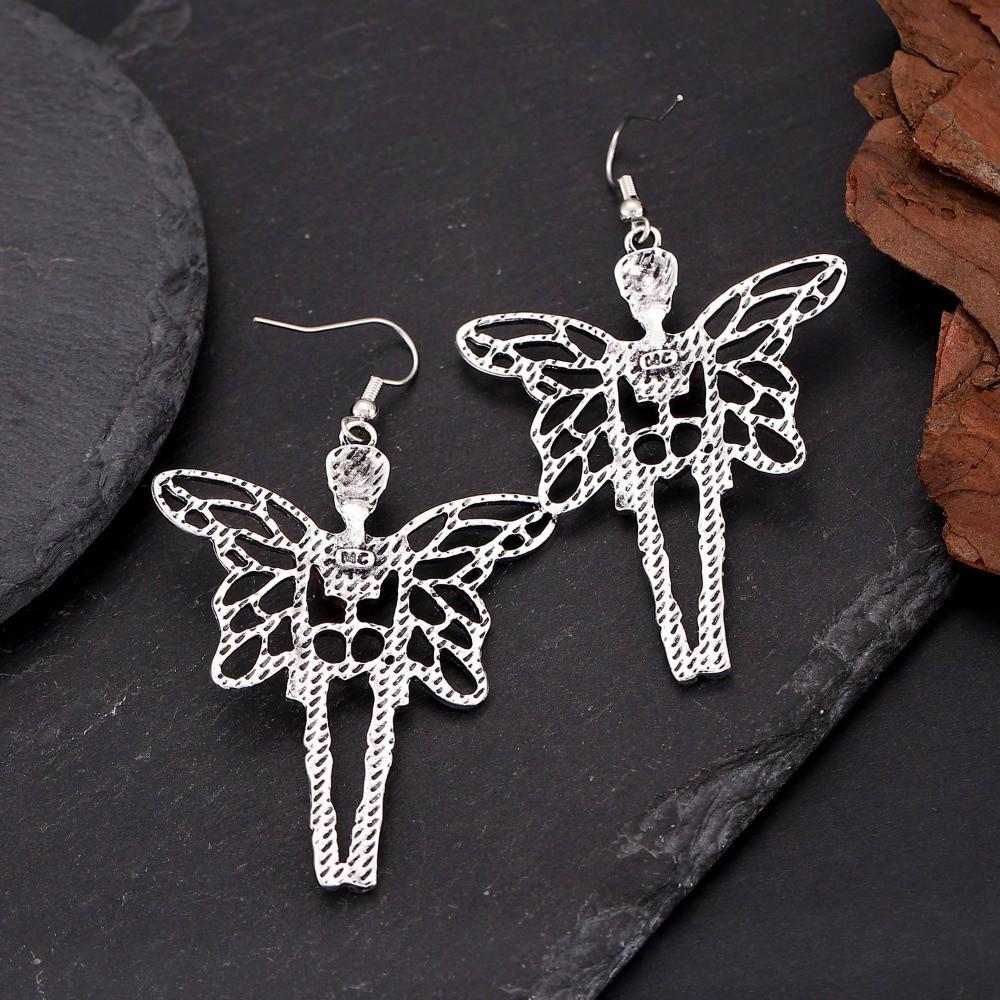 Gothic Style Halloween Pendant Earrings Vintage Bat Earrings Unique Spider Drop Earrings Gift