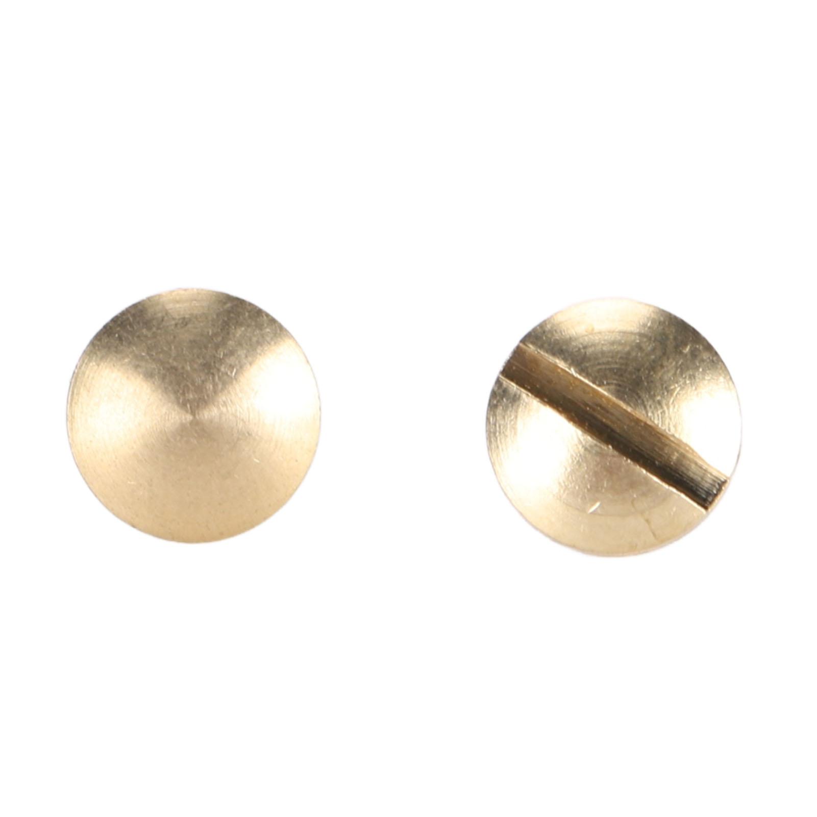 

50 комплектов латунных заклепок DIY 8 мм винт со шлицем декоративная изогнутая заклепка для кожаной сумки тканевой сумки для брюк 4mm / 0.16in