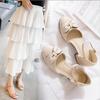 Spring and Autumn Summer Girls Sandals Children Princess High Heel Shoes With Bows For Kid Sandals High-heeled Shoes
