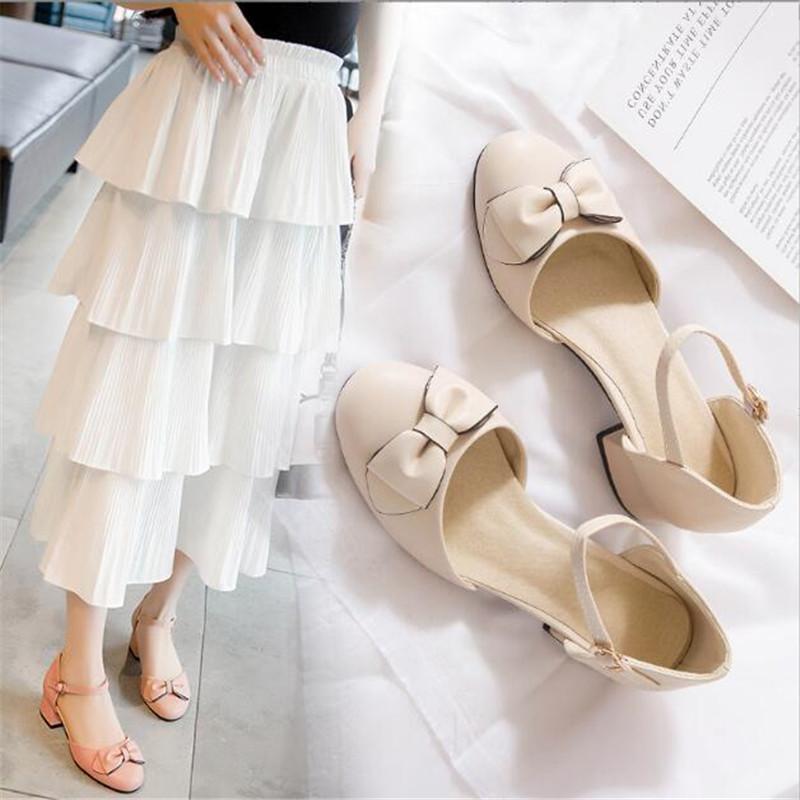 Spring and Autumn Summer Girls Sandals Children Princess High Heel Shoes With Bows For Kid Sandals High-heeled Shoes