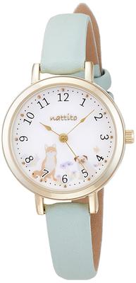 Analog Watch Yurun Animal Pattern Dog Leather Strap Green [Fieldwork] ASS155-3 Women's