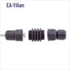 RJ45 Waterproof Panel Mount Gigabit Network Connector, US Standard, 8-Core