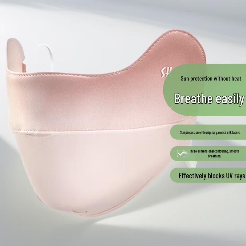Unisex Summer Ice Silk UV Protection Face Mask One Size