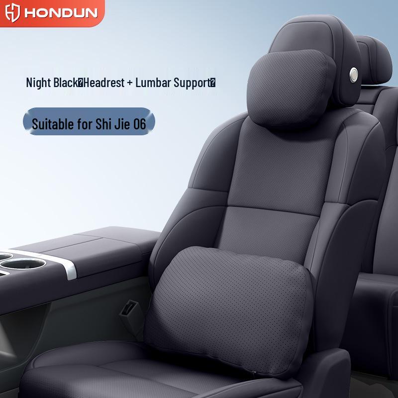 Shijie 06 Car Headrest & Lumbar Support Pillow Set