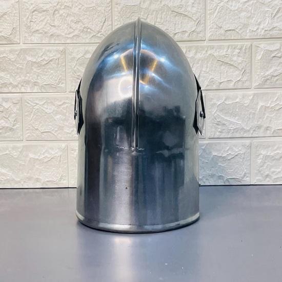 Medieval Barbuta Visored Warrior Helmet Knight Armory  Steel Armour Helmet LARP Cosplay Costume Halloween Props