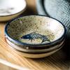 Ceramic Seasoning Small Dish Japanese Willow Porcelain Pepper Taste Dish Round Small Plate Dipping Saucer Dish Kitchen Tableware