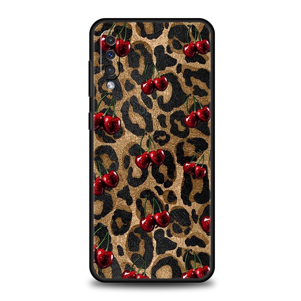 Red Cherry Phone Case For Samsung A26 A36 A56 A54 A52 A50 A70 A40 A20S A20E A12 A14 A16 A22 A24 A42 A34 A32 5G A04s A06 5G Cover