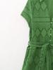 Spring Collection: Women's European & American Holiday Embroidered Shirt Dress
