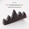Wuzhishan Mountain Peak Wood Calligraphy Pen Rest & Brush Holder