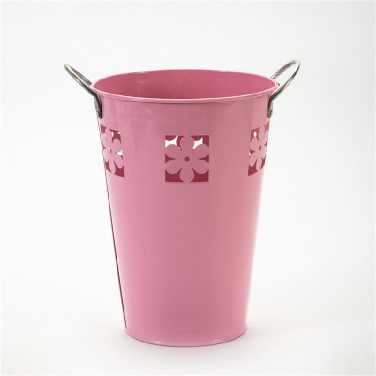 Iron Bucket Flower Pots Vintage Flower Container Metal Vase Bucket for Plant