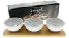 SAUCE BOATS, DIP CONTAINERS, 3-PIECE SET
