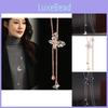 Stylish Versatile Butterfly Necklace For Women With Glimmering Alloy And Rhinestones