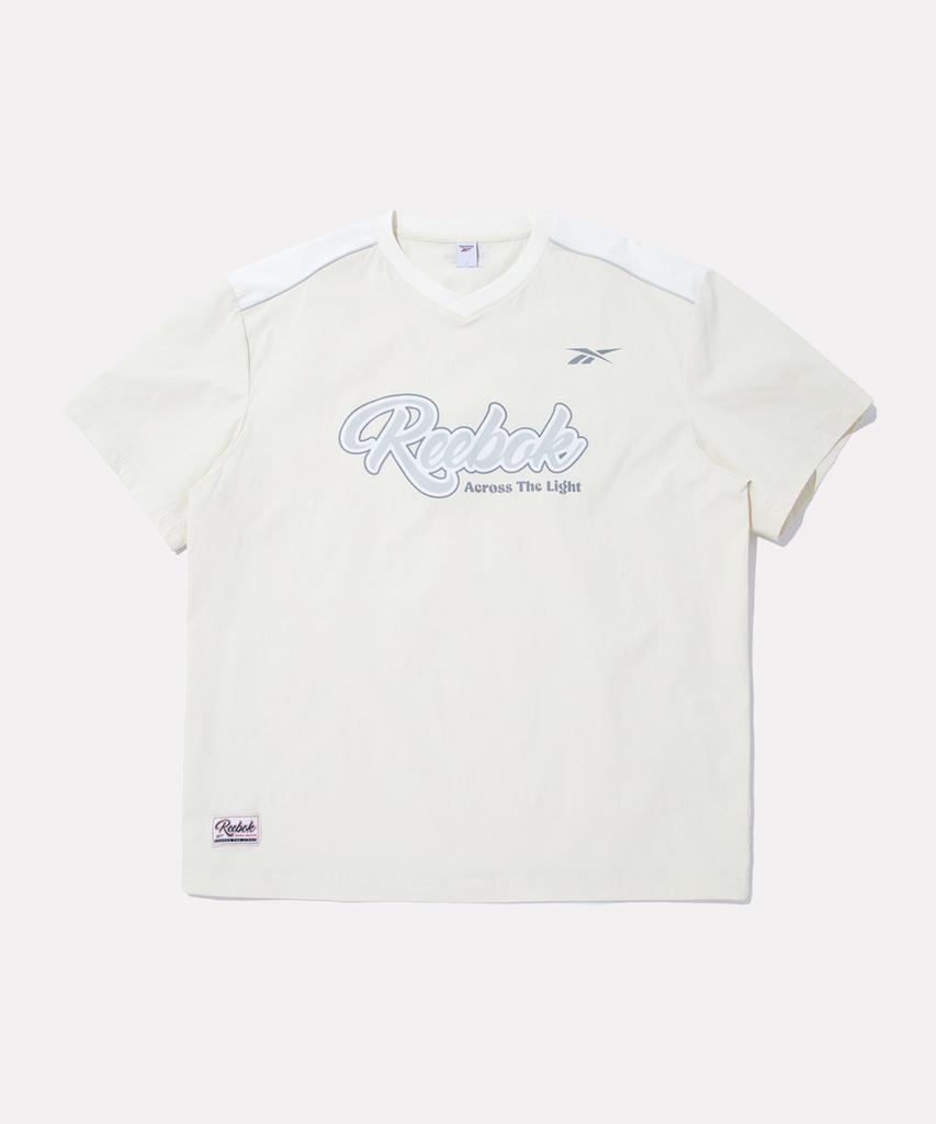 Reebok Authentic Logo Short Sleeve Piste - Cream