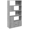 Bookshelf Grey Sonoma 100x36x189 cm Engineered Wood