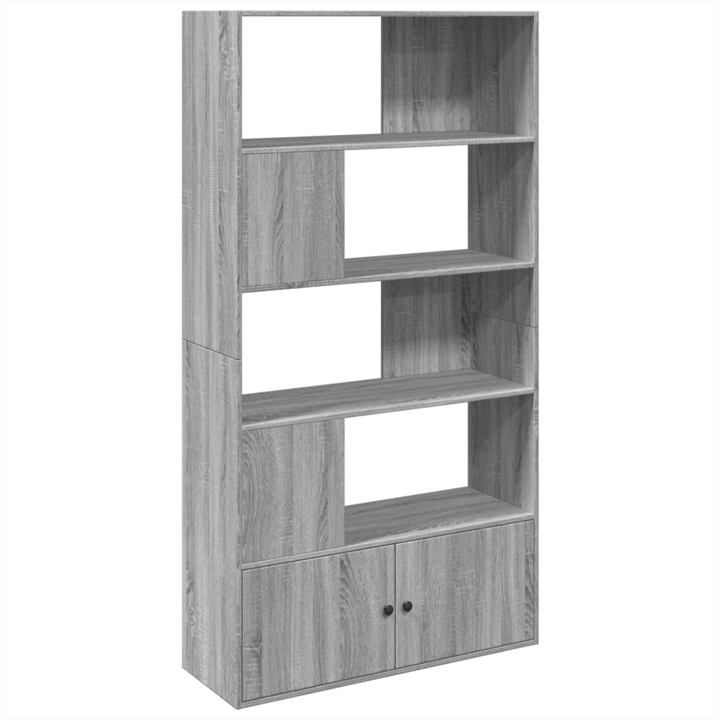 Bookshelf Grey Sonoma 100x36x189 cm Engineered Wood