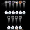 Halloween Atmosphere Light Ghost Projector Light, Mini Spooky Patterns LED Projection Lamp, Cute Lamp for Kids Desktop Night Indoor Tabletop, Mantel,