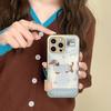 Cute Paw Print Embroidery Puppy Apple 11promax Mobile Phone Case New iPhone11 Women's Autumn and Winter Drum Bag Anti-drop