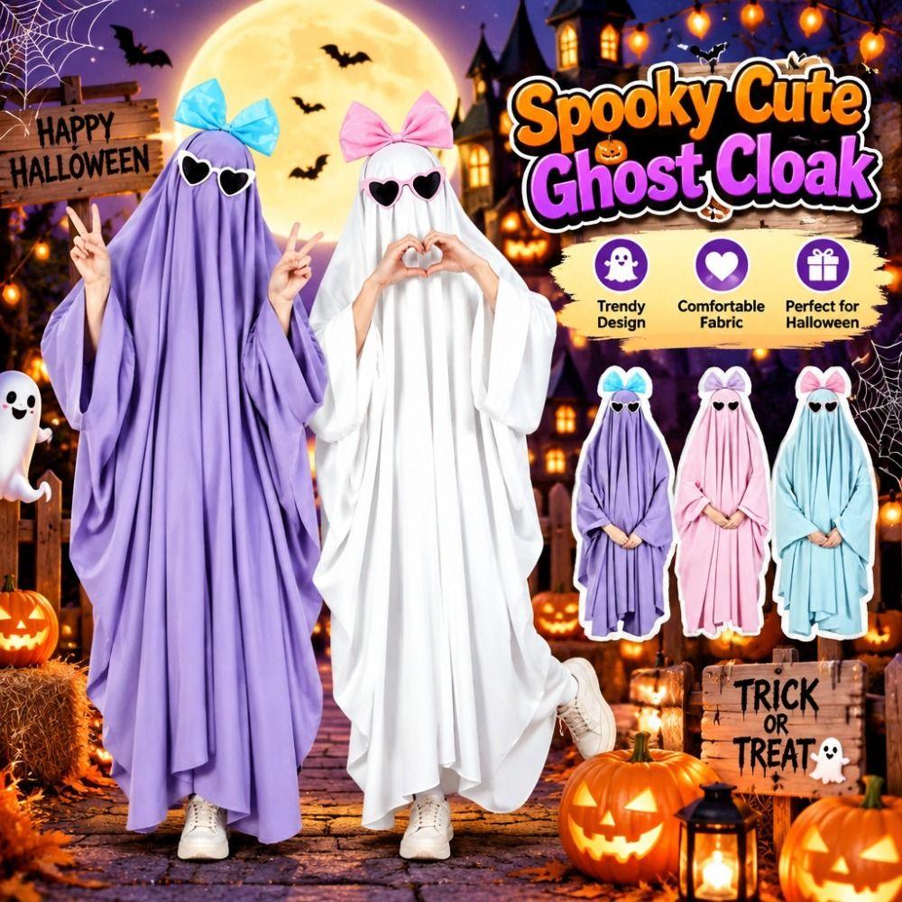 Parent-child Party Attire Ghost Costume Long Cloak Cosplay Cape Halloween Costume  Halloween Party