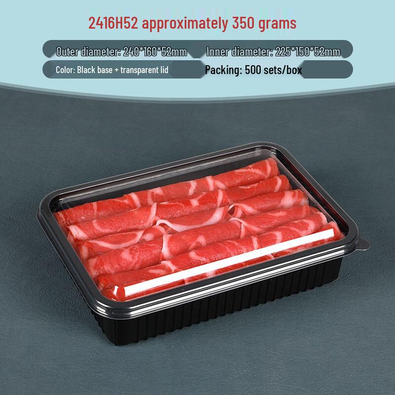 Disposable Plastic Meat Roll Packaging Boxes