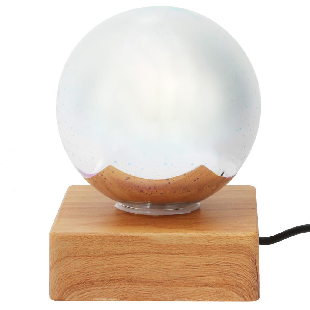 Glass Ball Night Light USB Plug in Bedside Lamp Decorative Lamp Colorful Christmas Gift