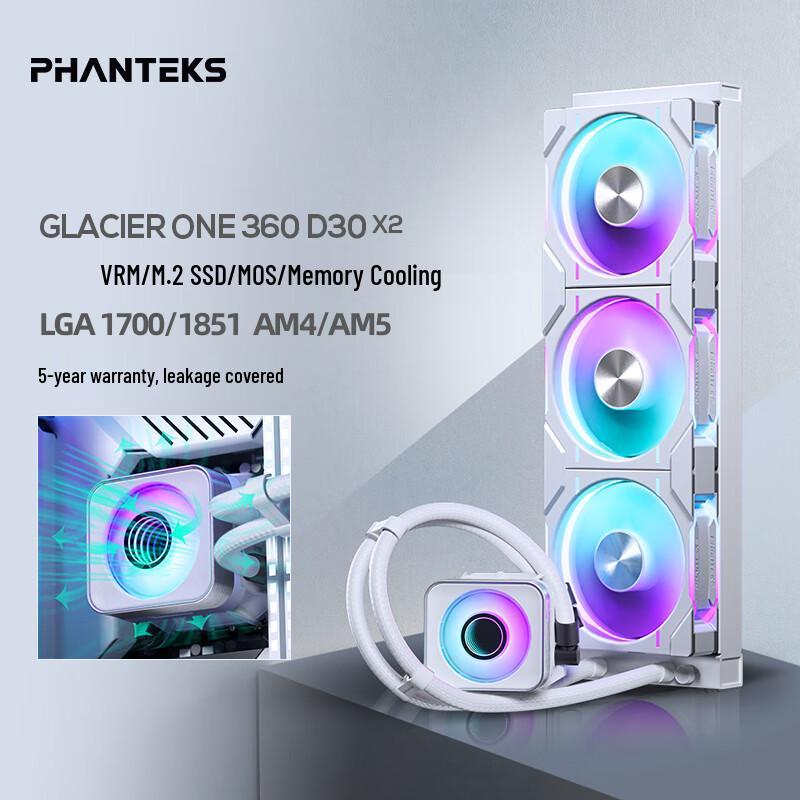 PHANTEKS Glacier D30 X2 360mm AIO Liquid CPU Cooler