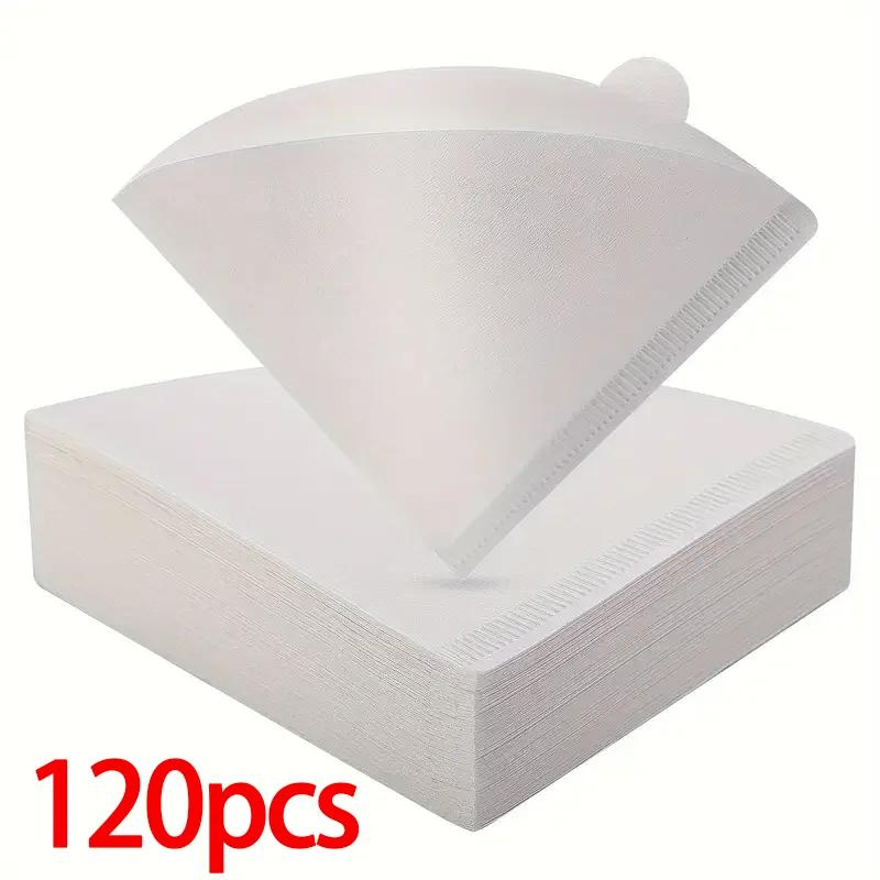 40/80/120PCS Efficient Coffee Filter Papers For Hand Drip Coffee And American Coffee Maker