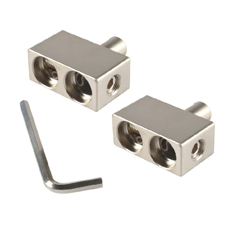 Car Splitters Wire Power Supply TerminalAmplifier Double 1/0 AWG To 1/0 Offset Amp