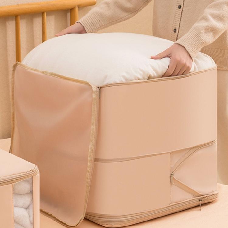 Space Maximizing Self Compression Organizers Comforter Storage Bag With Large Capacity for Duvet Quilt Pillows Blankets