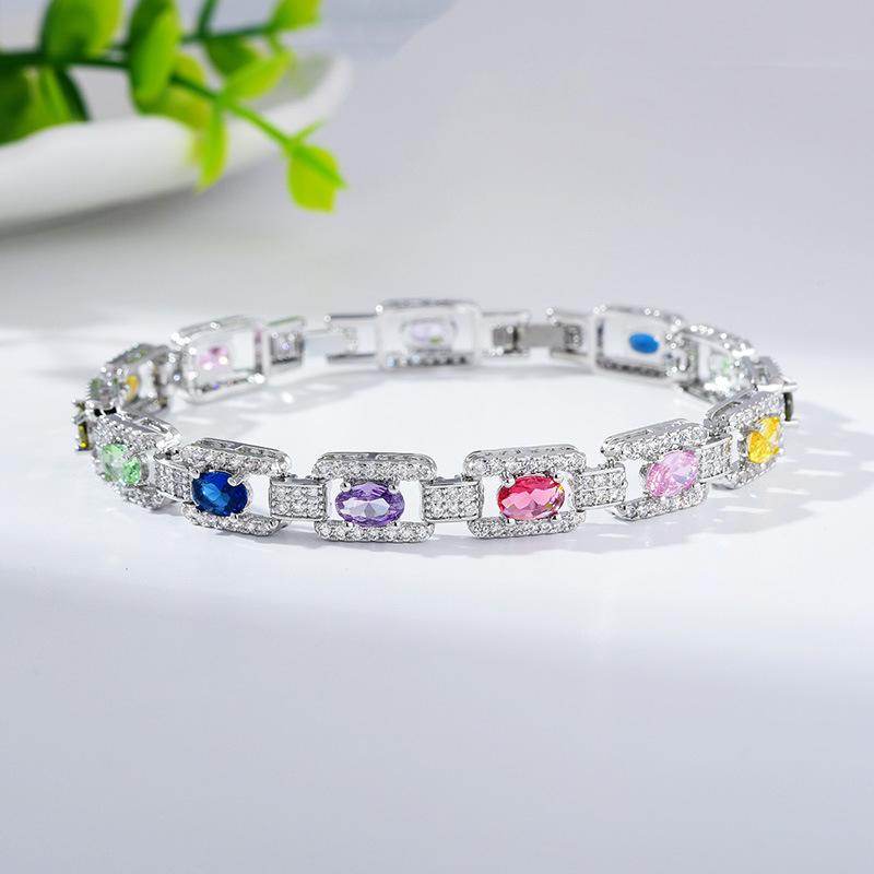 Jewelry High-End Zircon Bracelet Women'S Design Light Luxury Full Of Diamonds Personalized Bracelet Trend Jewelry