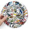 50 Waterproof Helicopter Stickers for DIY Laptop Decoration