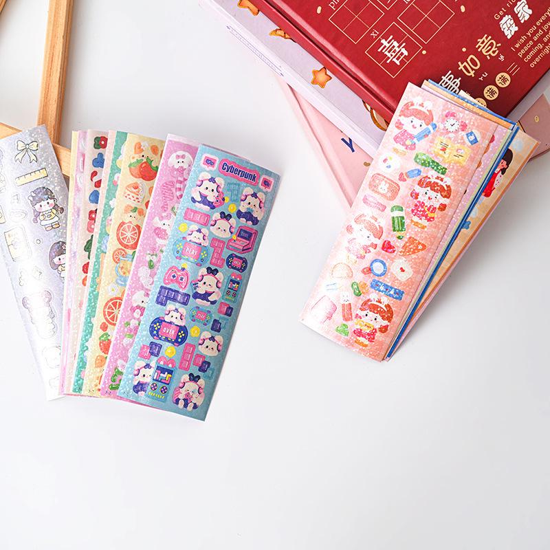 Guka 200 Parça Kore Tarzı Lazer Çıkartma Hediye Paketi - Yüksek Değerli Rastgele Karışım