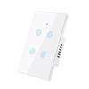 LangYeao Tuya WiFi US AU 1/2/3/4 Gang Smart Touch Wall Light Switch Work with Alexa and Google Home with Neutral Wire