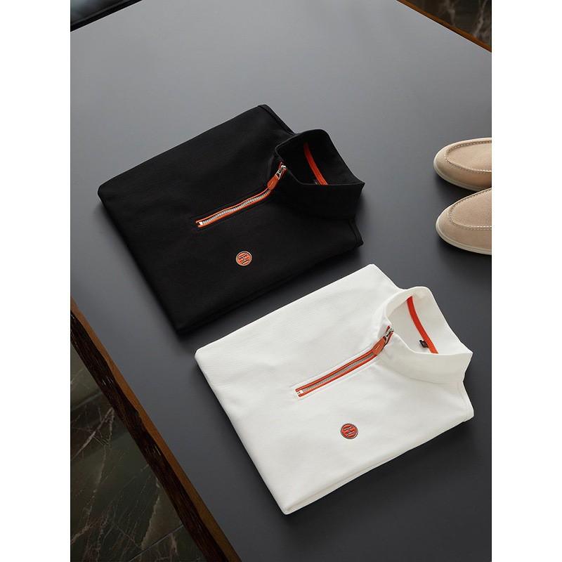 Mens Slim Fit Waffle Knit Half Zip Stand Collar Sweatshirt Premium Cotton Casual Trendy Long Sleeve Top