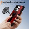 New For Magsafe Magnetic Fold Bracket Solid Color Soft TPU+Hard PC Armor Phone Case For Redmi Note 14 Pro Plus Bumper Back Cover