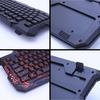 Gaming Keyboard LED 3-Color USB Wired Backlit Waterproof Computer Crack Ergonomic Keyboard