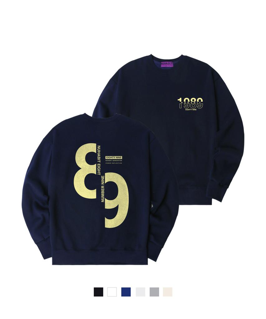 NUHABIT N/H Eighty Nine Oversized Fleece-Lined Sweatshirt (Som4-4Nh1290)