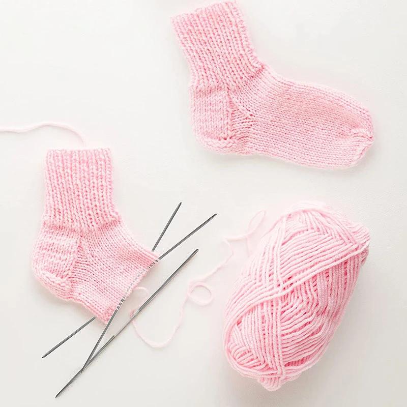 3pcs Circular Knit Needles Knitting Metal Cable Circular Knitting Needles Set Knitting For Babies Sleeves Socks Accessories
