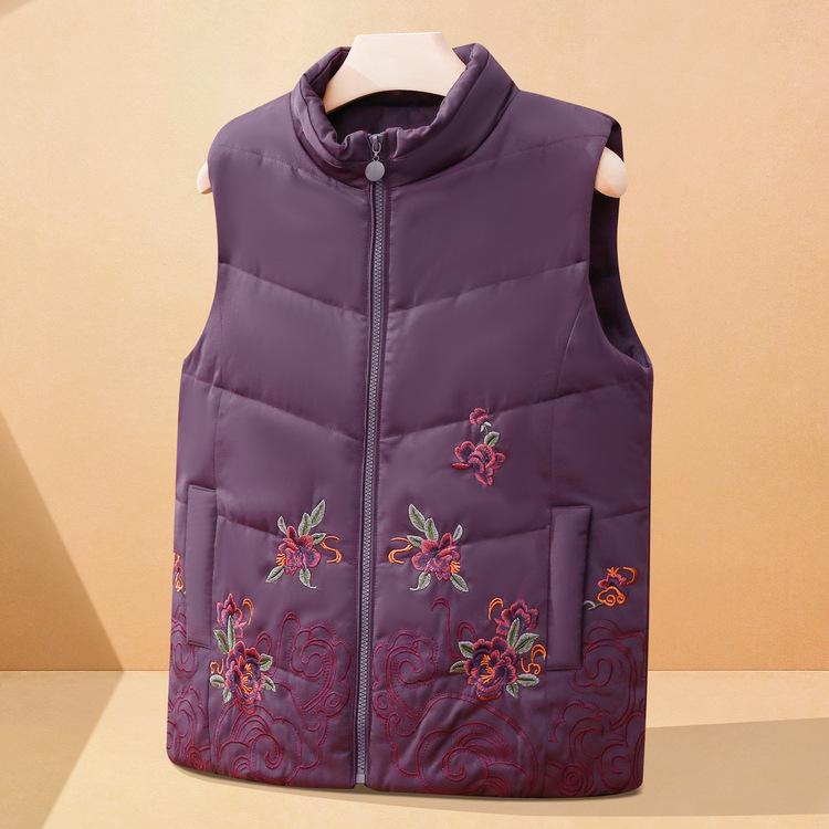 

Зимний жилет бабушки, Девушка среднего и пожилого возраста, Маленький цветок, В жилете, Карман пожилой женщины, Зимний жилет старика, Модный L