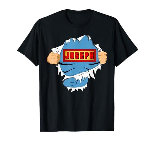 Joseph Name Superhero Gift for Boys Named Joseph T-Shirt