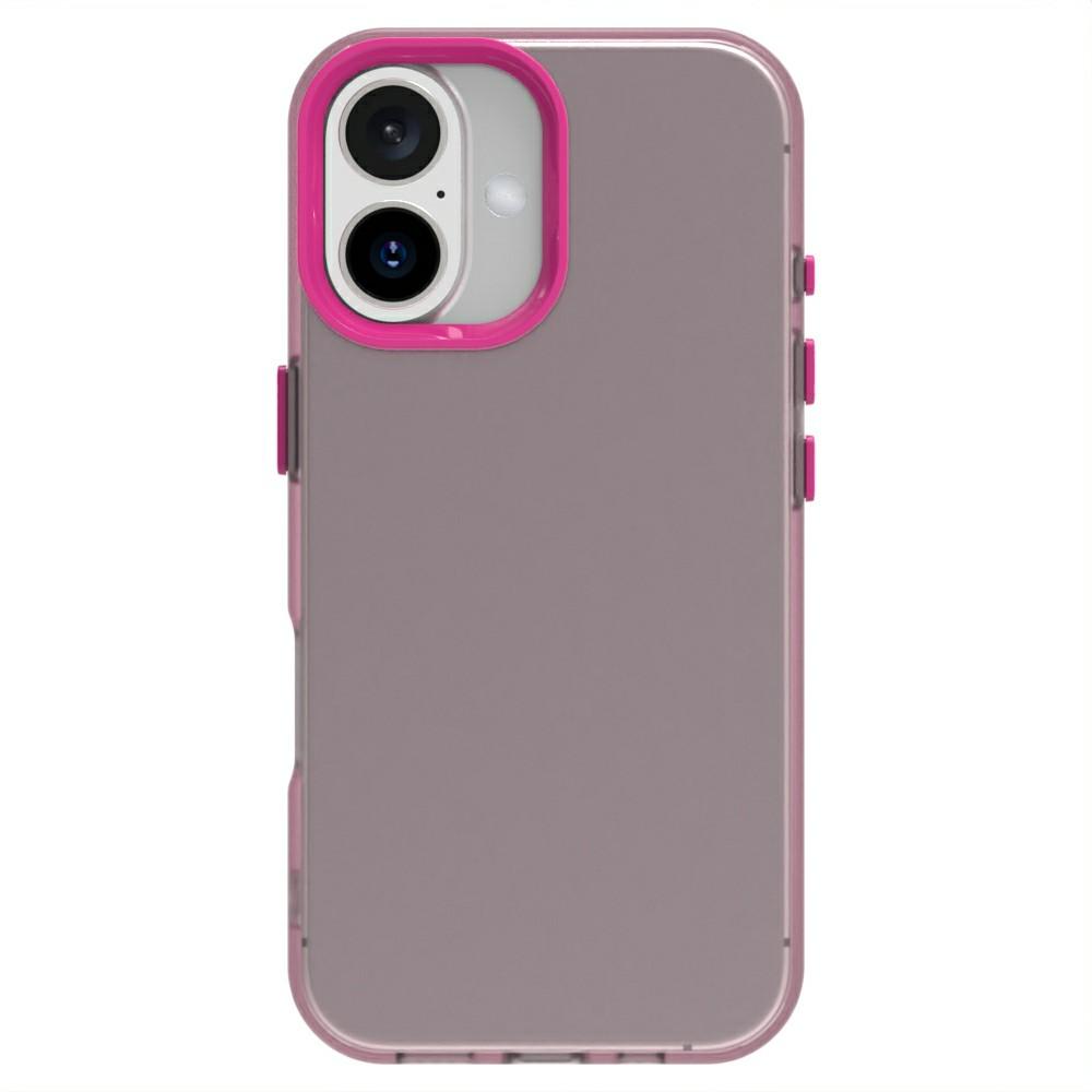 Candy Series For iPhone 16 Plus Case PC+TPU+PET Anti-Drop Phone Cover