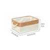 (Foldable for shipping) Simple lidless foldable storage basket, cotton and linen storage box, canvas clothes organizer,