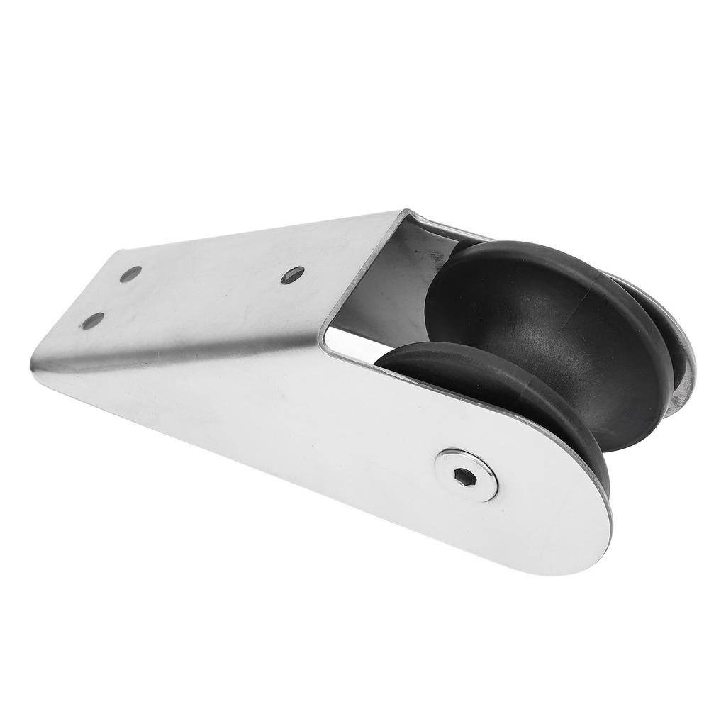 Stainless Steel Bow Roller 6.1x2.17in Scratch Resistant Docking Bow Roller Fixed Bracket Universal for Boat Yacht